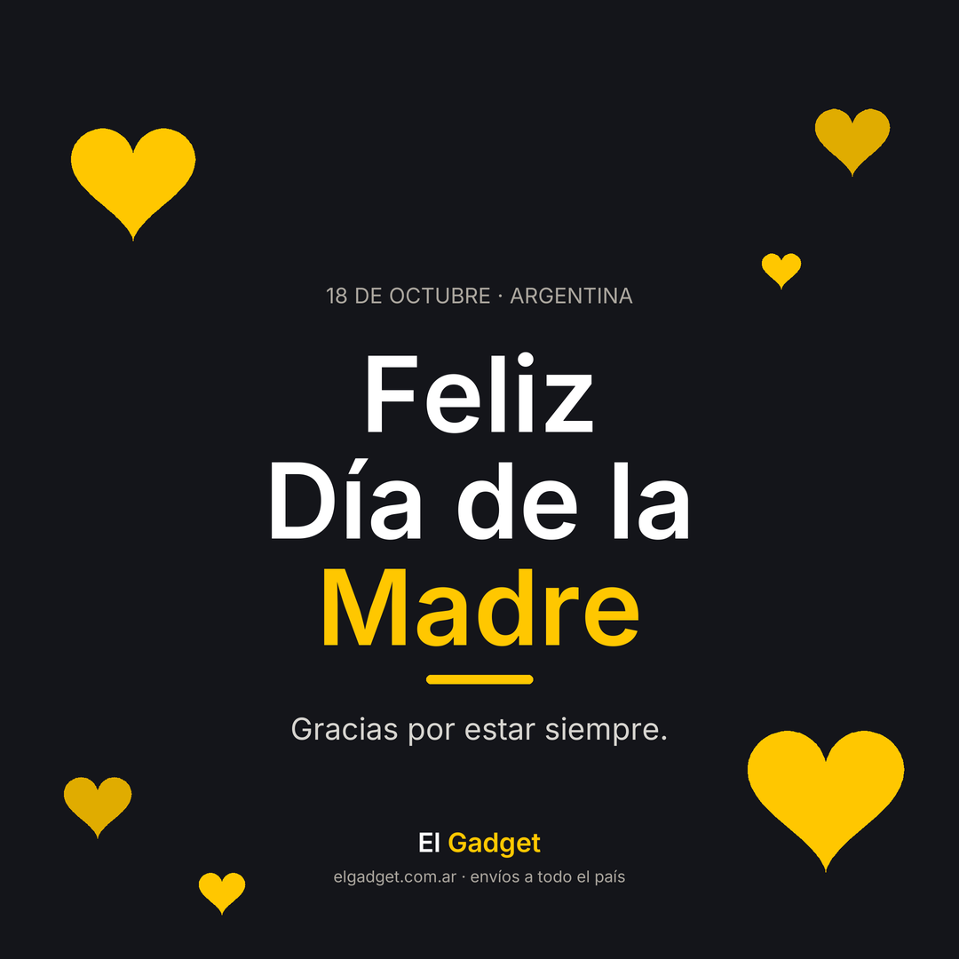 Imagen de Feliz Día de la Madre 2026 con letras blancas y amarillas sobre fondo negro